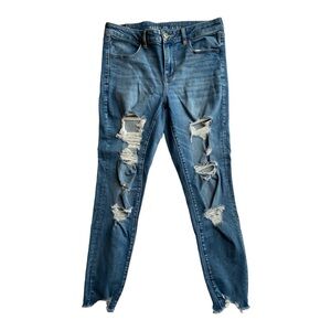 American Eagle Next Level Stretch Blue Jean Jeggings. Size 12